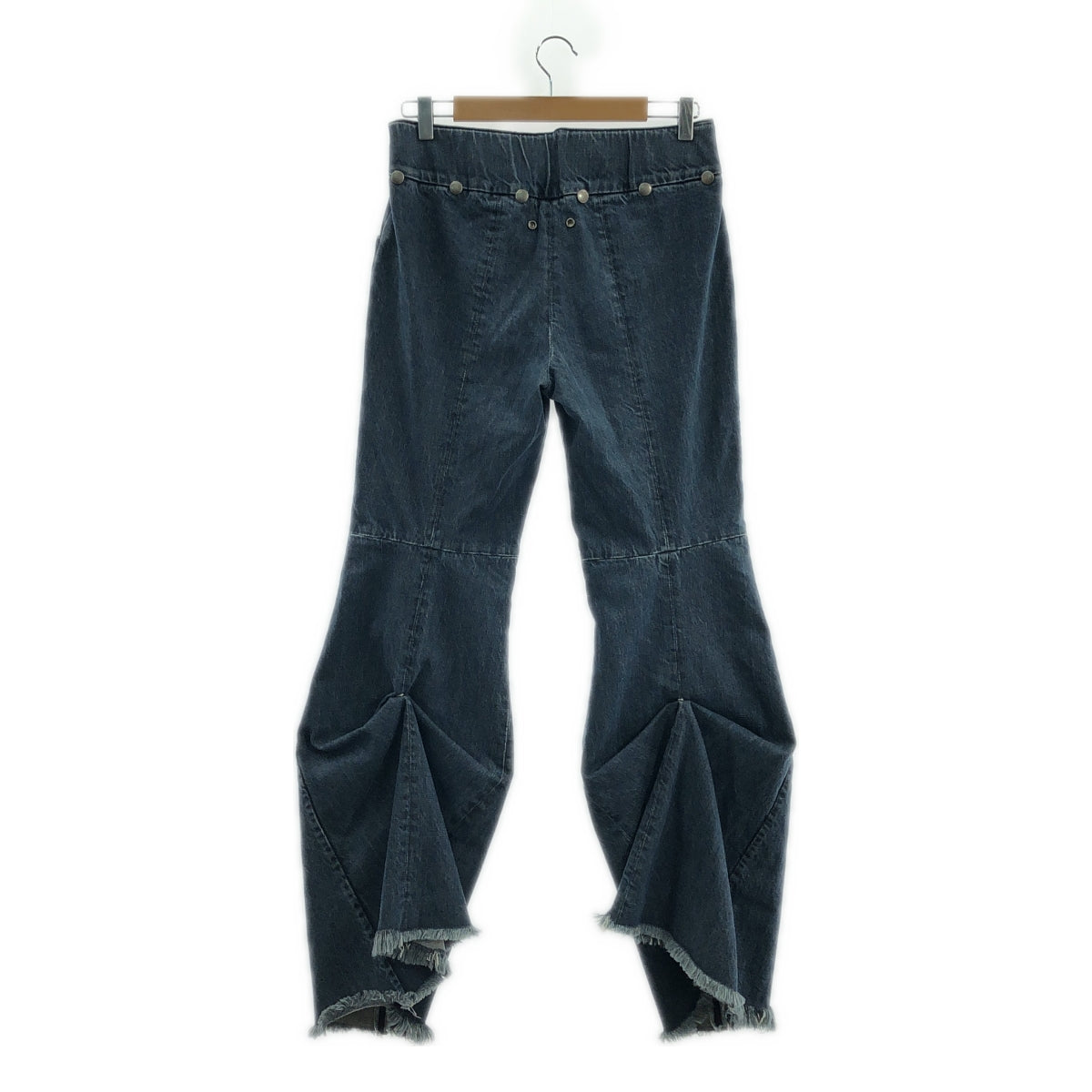 EJ SHEYANG / イージェイ シェヤン | BOOTCUT SOUAT DENIM TROUSERS フレア デニムパンツ | L | インディゴ | レディース