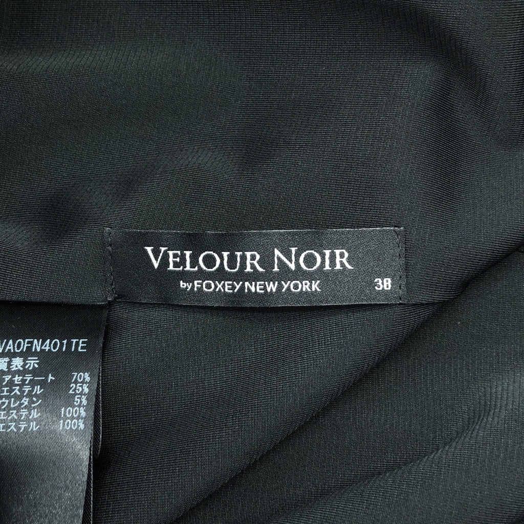 VELOUR NOIR by FOXEY NEW YORK / 벨루아 느와르 바이 폭시 뉴욕 | 꽃 코사지 컬러 벨루어 민소매 원피스 | 38 |