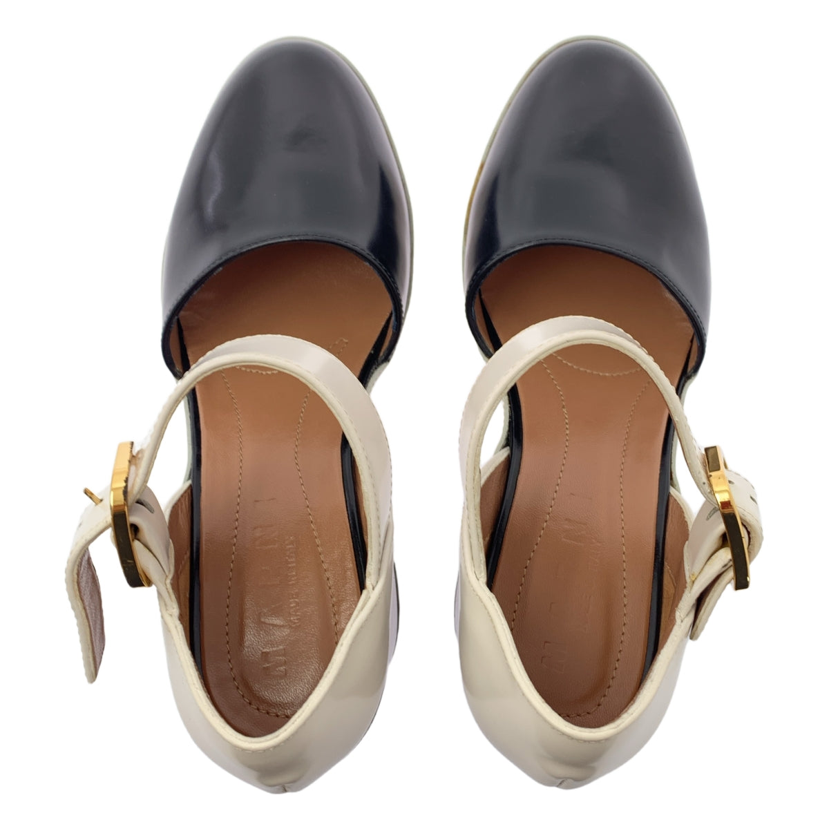 MARNI | 圓頭高跟鞋 | 36 | 黑色 / 白色 / 米色 | 女款