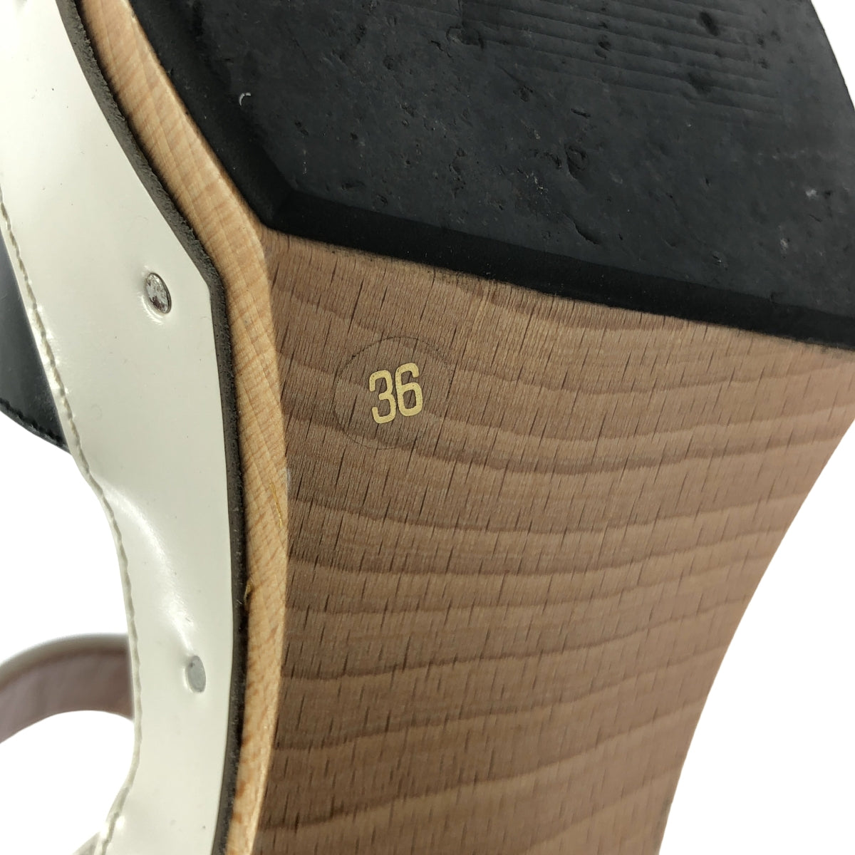 MARNI / マルニ | ラウンドトゥ ヒール パンプス | 36 | ブラック / ホワイト / ベージュ | レディース