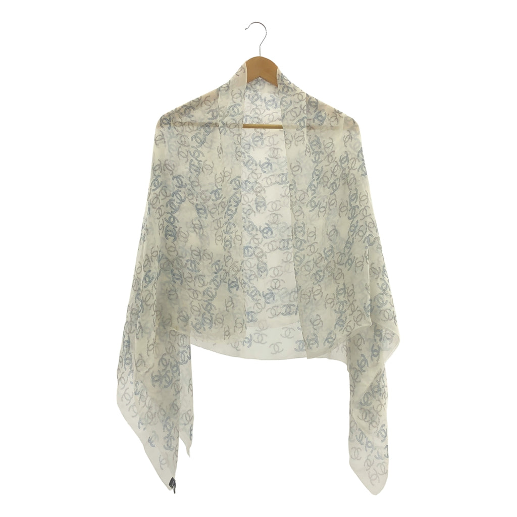 CHANEL / シャネル | シルク ココマーク 大判ストール |