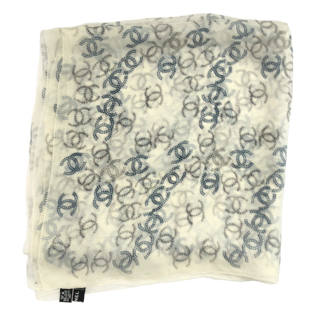 CHANEL / シャネル | シルク ココマーク 大判ストール |