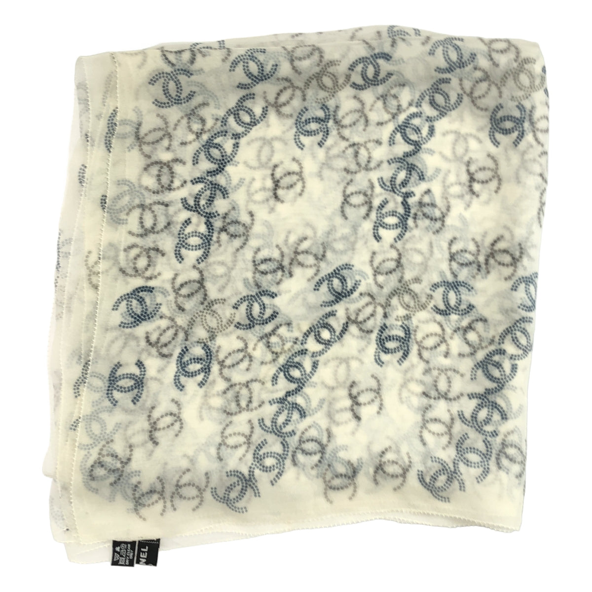 CHANEL / シャネル | シルク ココマーク 大判ストール |