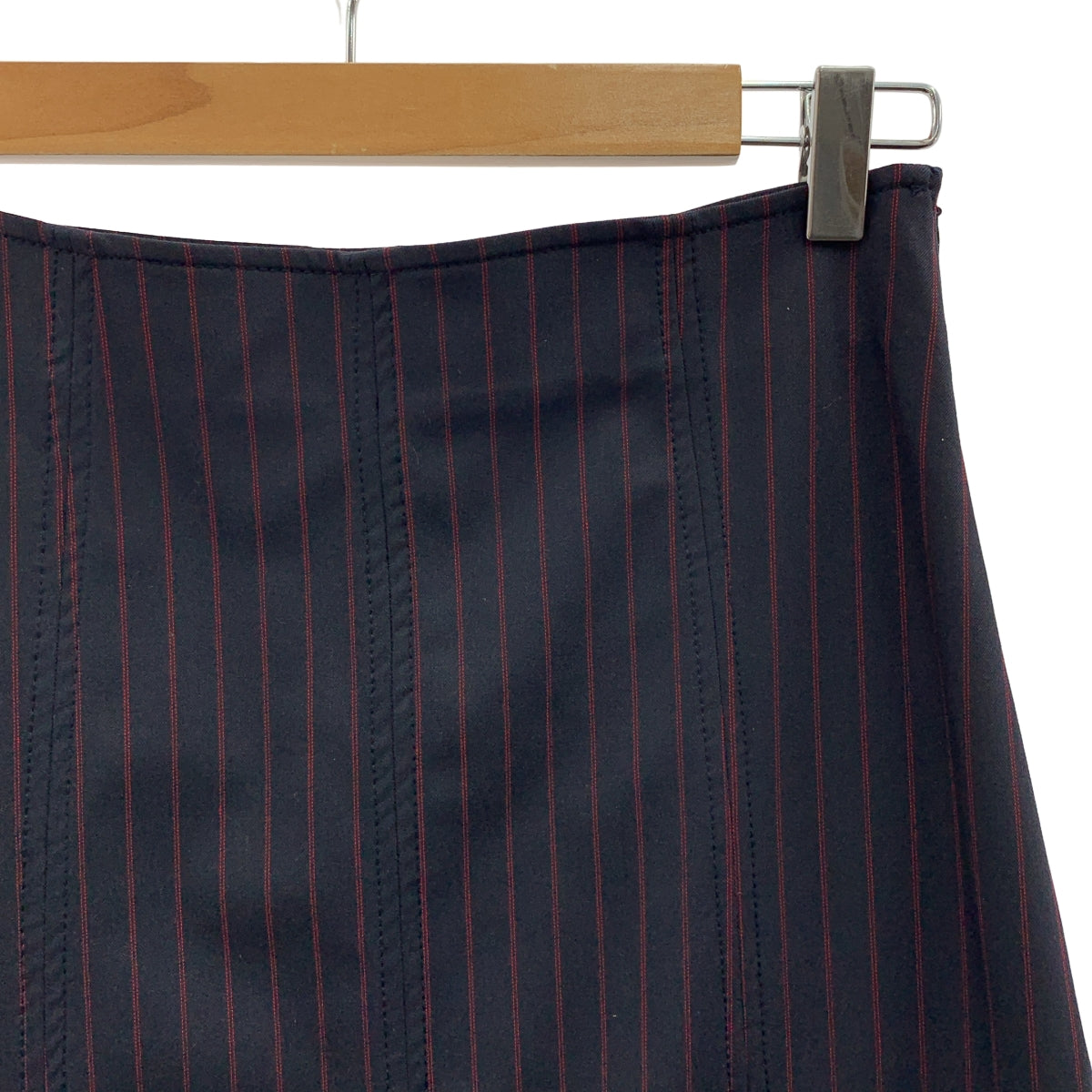 Ganni / 가니 | 스트라이프 프린지 롱 스커트 | 36 | 여성