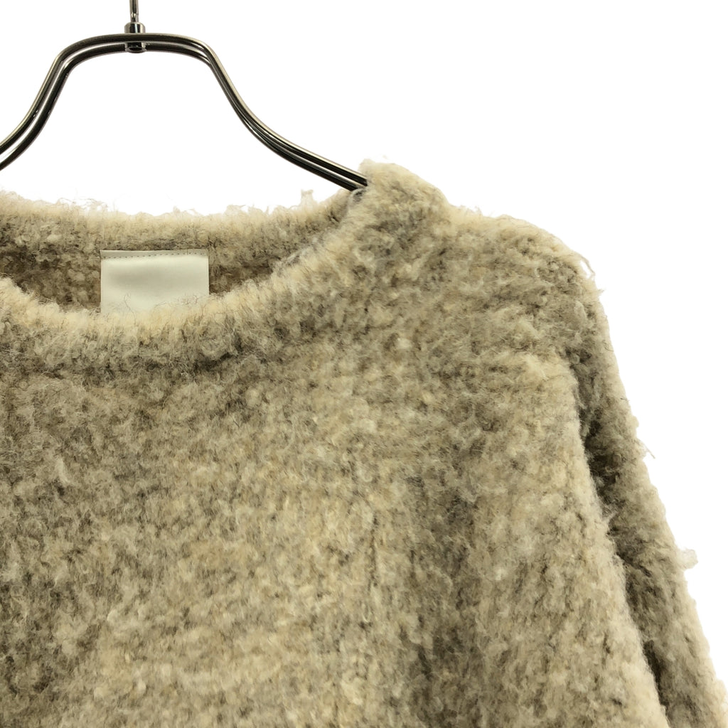 Whim Gazette / ウィムガゼット | ミックスヤーンクルーネックニットプルオーバー | F | レディース