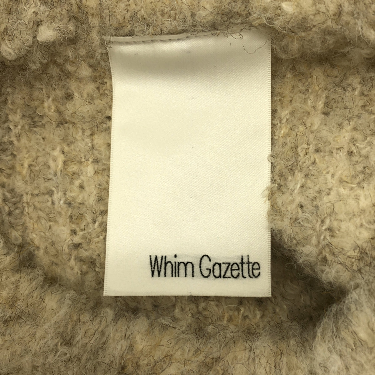 Whim Gazette / ウィムガゼット | ミックスヤーンクルーネックニットプルオーバー | F | レディース