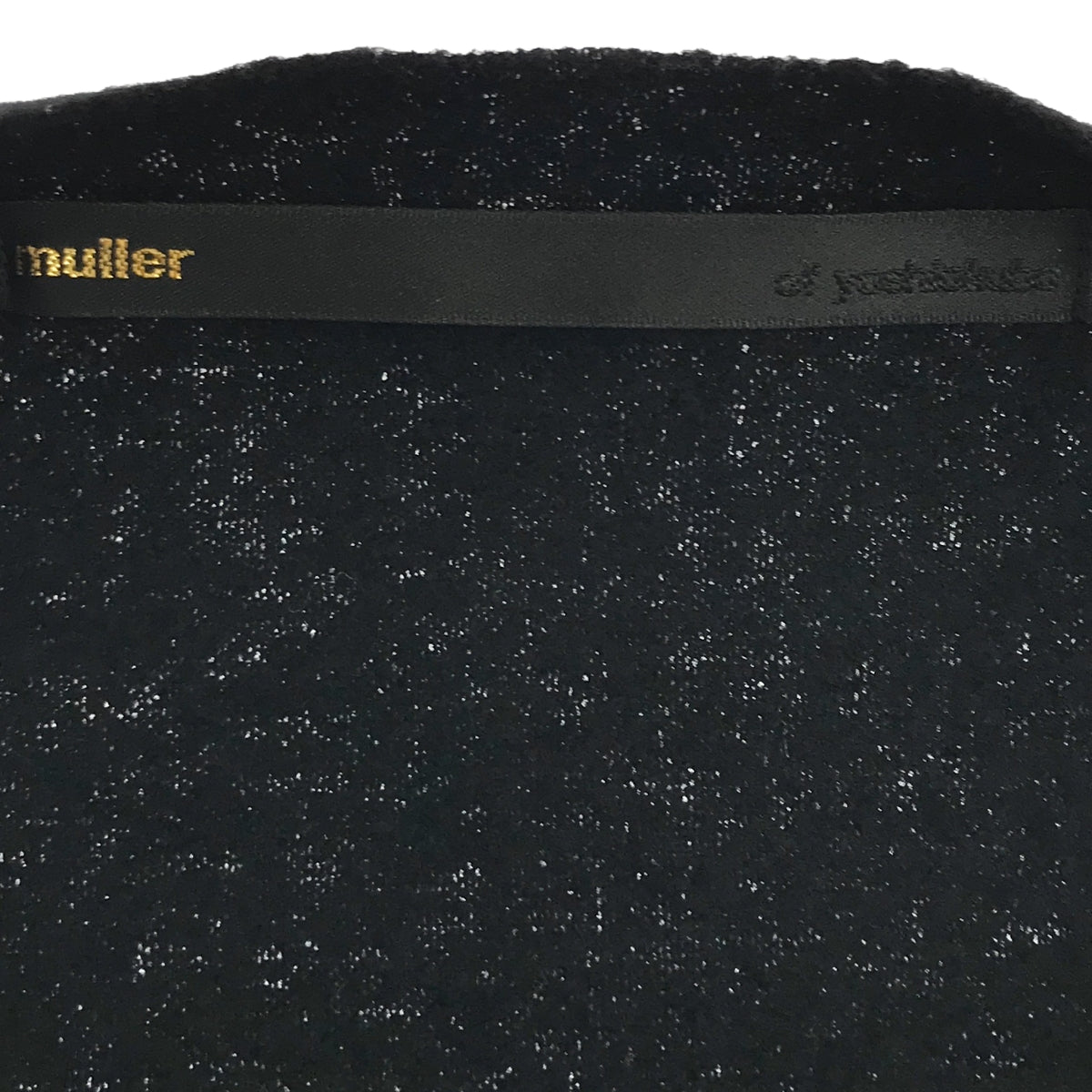 muller of yoshiokubo / Muller of Yoshiokubo | Wool no-collar buttonless gown coat | 38 | Black | Women's