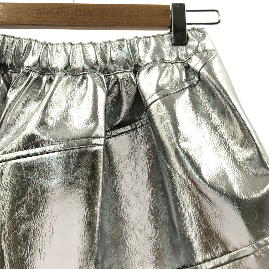 BLACK COMME des GARCONS / 블랙콤 데 갤슨 | 2024SS | 메탈릭 나선 플레어 스커트 | XS |