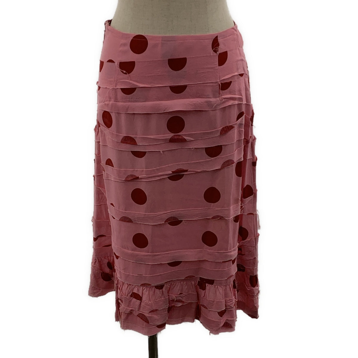 COMME des GARCONS | 經編布料2003春夏 |波點不對稱疊層半身裙| SHOPBOP S |女性的