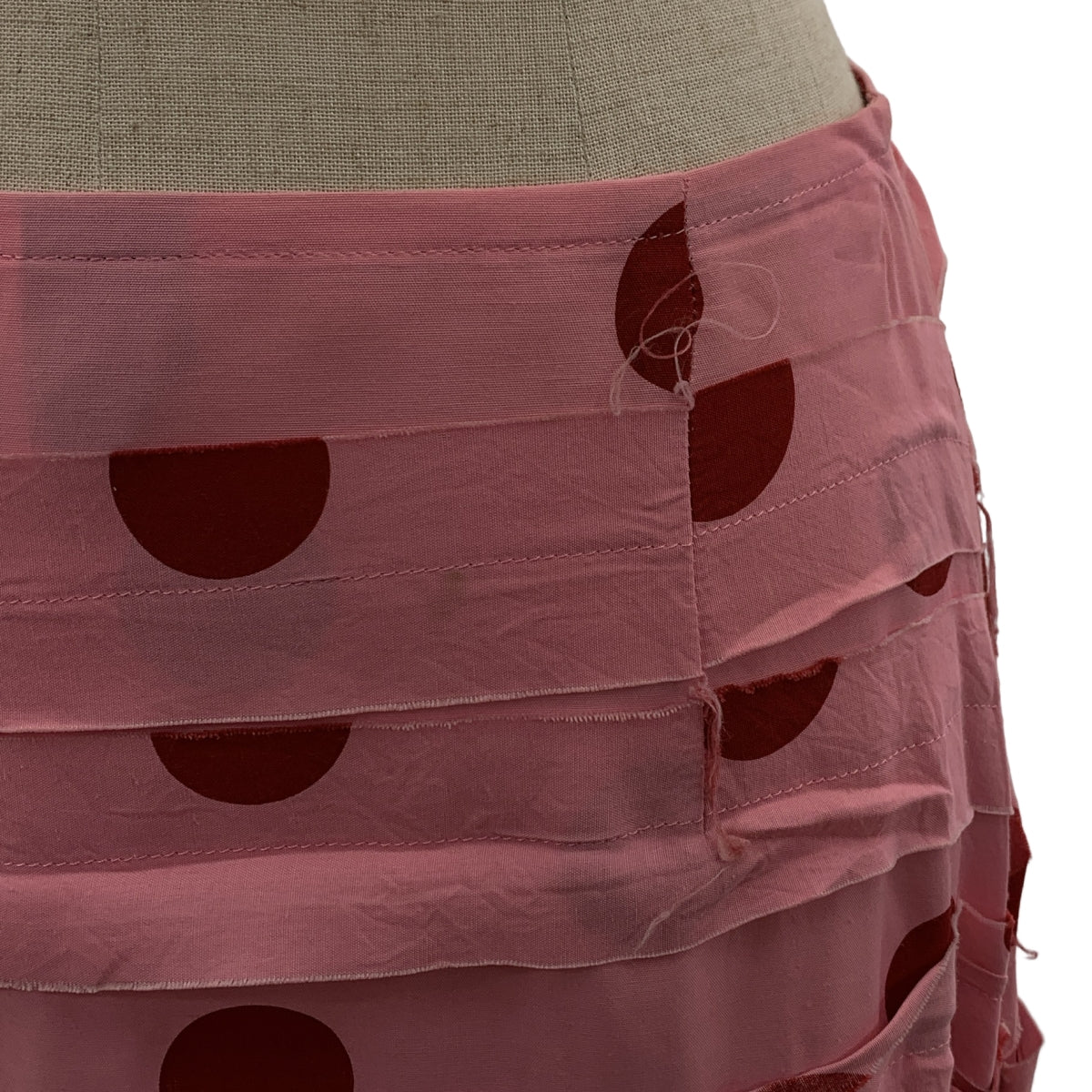 COMME des GARCONS | 經編布料2003春夏 |波點不對稱疊層半身裙| SHOPBOP S |女性的