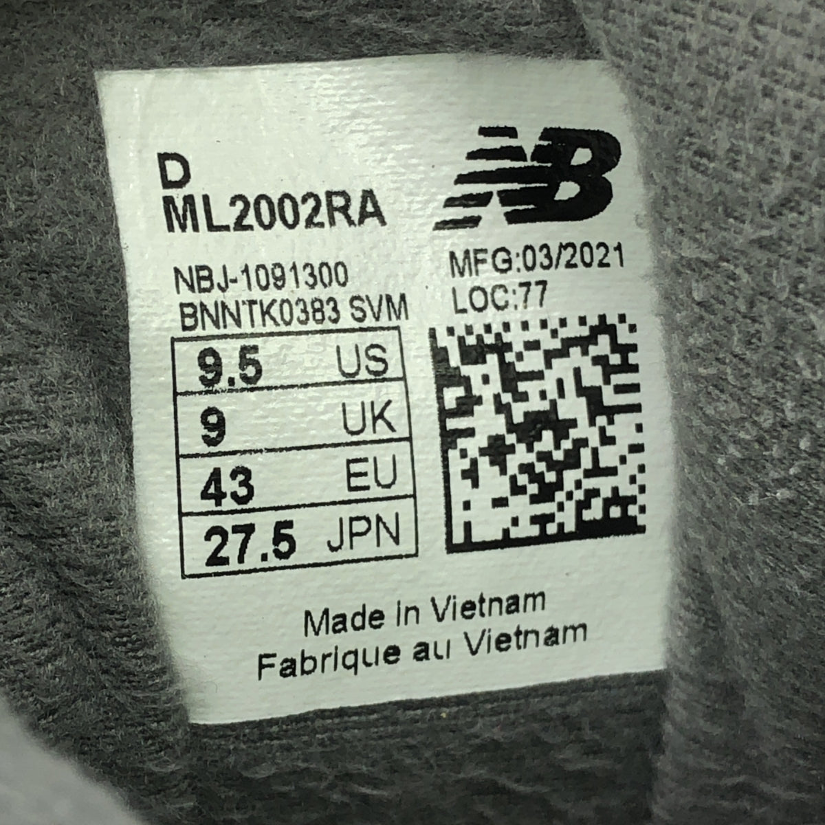 New Balance / ニューバランス | ML2002RA ヌバックレザー スニーカー | 27.5 | グレー | メンズ