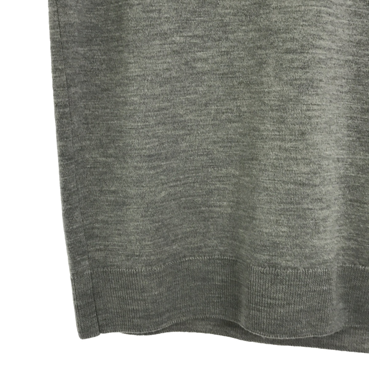 JOHN SMEDLEY / John Smedley | Merino wool knit vest pullover | S | Light gray | Men's