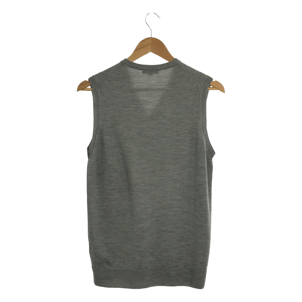 JOHN SMEDLEY / John Smedley | Merino wool knit vest pullover | S | Light gray | Men's