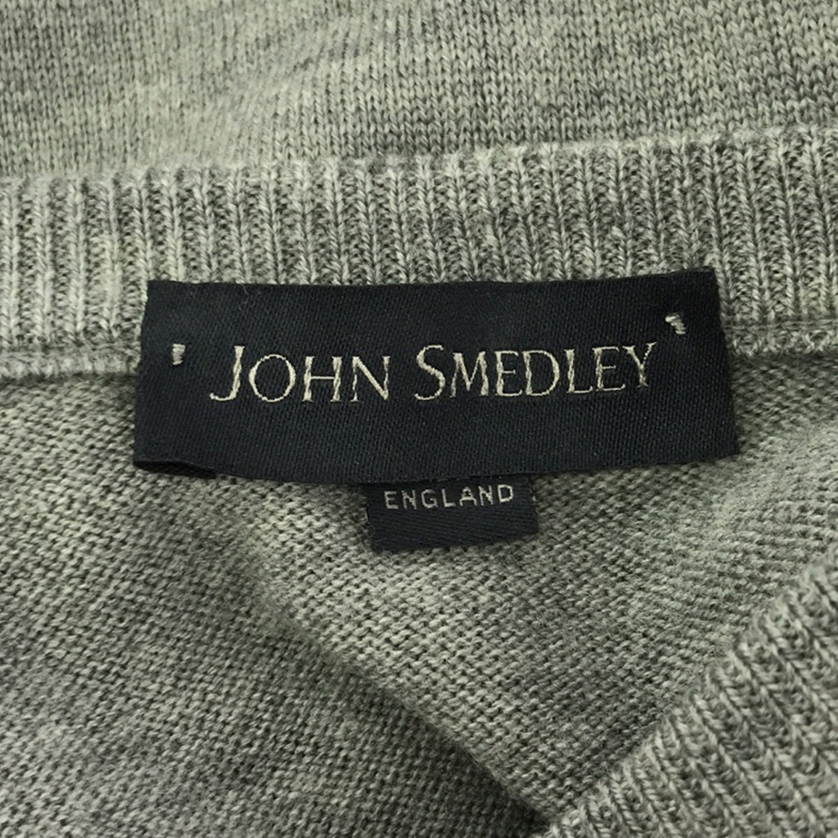 JOHN SMEDLEY / ジョンスメドレー | メリノウール ニット ベスト プルオーバー | S | ライトグレー | メンズ