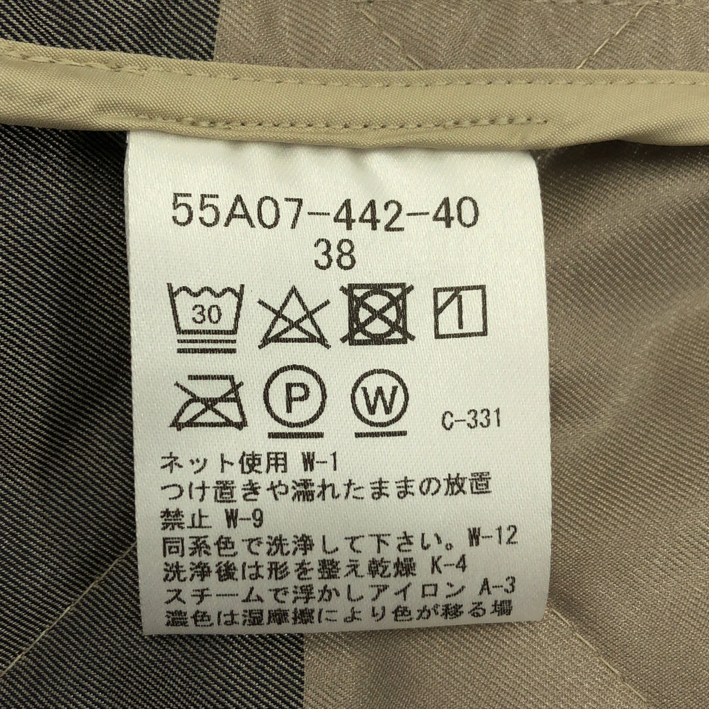 BLACK LABEL CRESTBRIDGE / ブラックレーベル・クレストブリッジ | キルティング ロゴボタン コート フーディ / 総柄裏地 | 38 | レディース