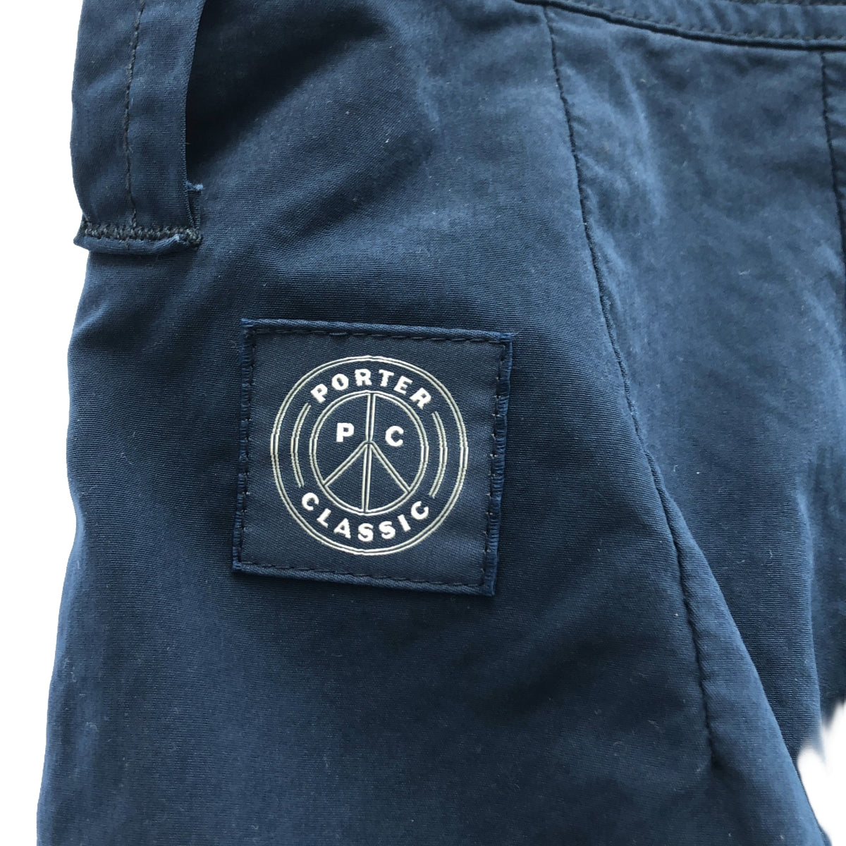 PORTER CLASSIC / ポータークラシック | ウェザー トラウザーズ | M | ネイビー | メンズ