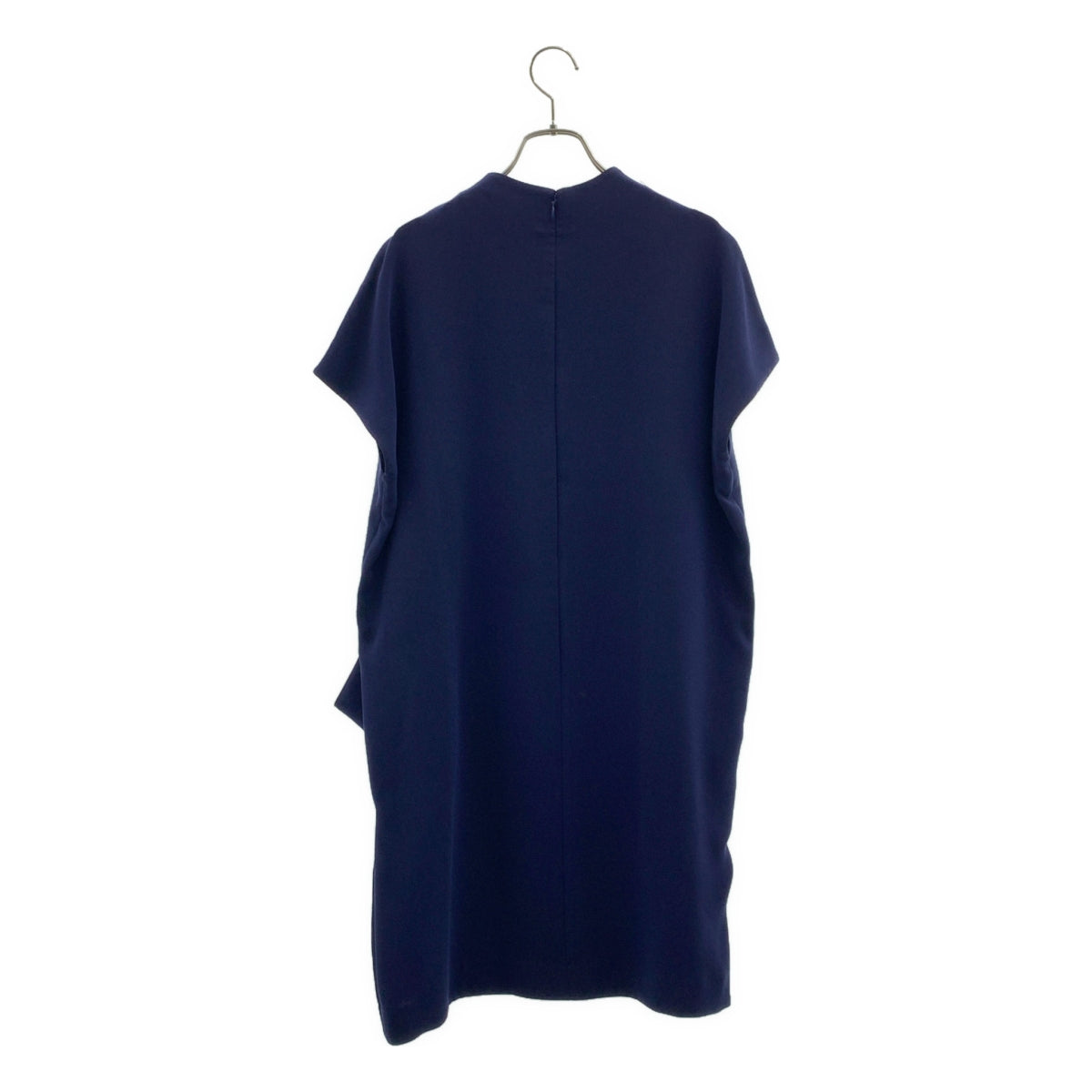 ENFOLD | 後拉鍊喬其紗寬版無袖連身裙 | 尺寸 38 | 女款