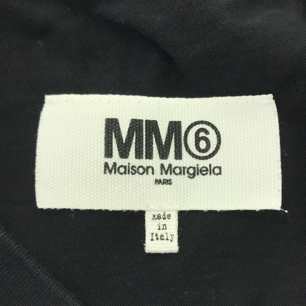 MM6 Maison Margiela / 엠엠 식스 메종 마르젤라 | 모토 크로스 로고 프린트 티셔츠 | S | 블랙 | 여성