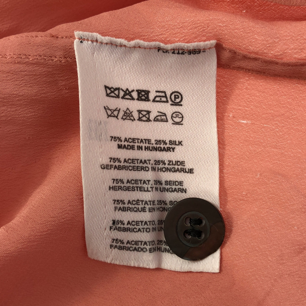 DRIES VAN NOTEN / 드리스 반 노텐 | 아세테이트 실크 오버 사이즈 셔츠 | S | 핑크 | 여성