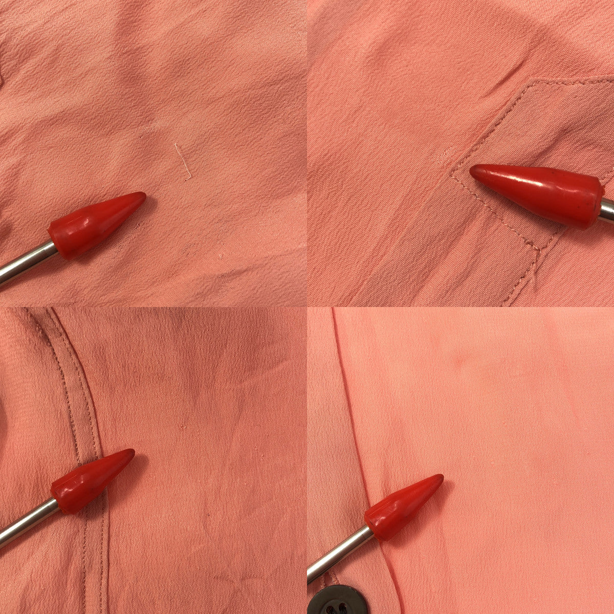 DRIES VAN NOTEN / 드리스 반 노텐 | 아세테이트 실크 오버 사이즈 셔츠 | S | 핑크 | 여성