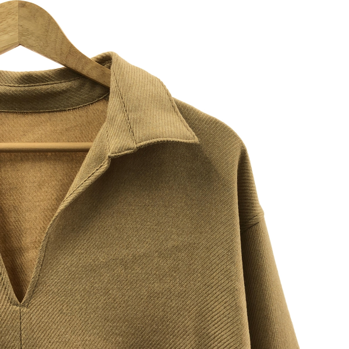 [狀況極佳] POSTELEGANT | 羊毛套衫 | S尺寸 | 米色 | 男款