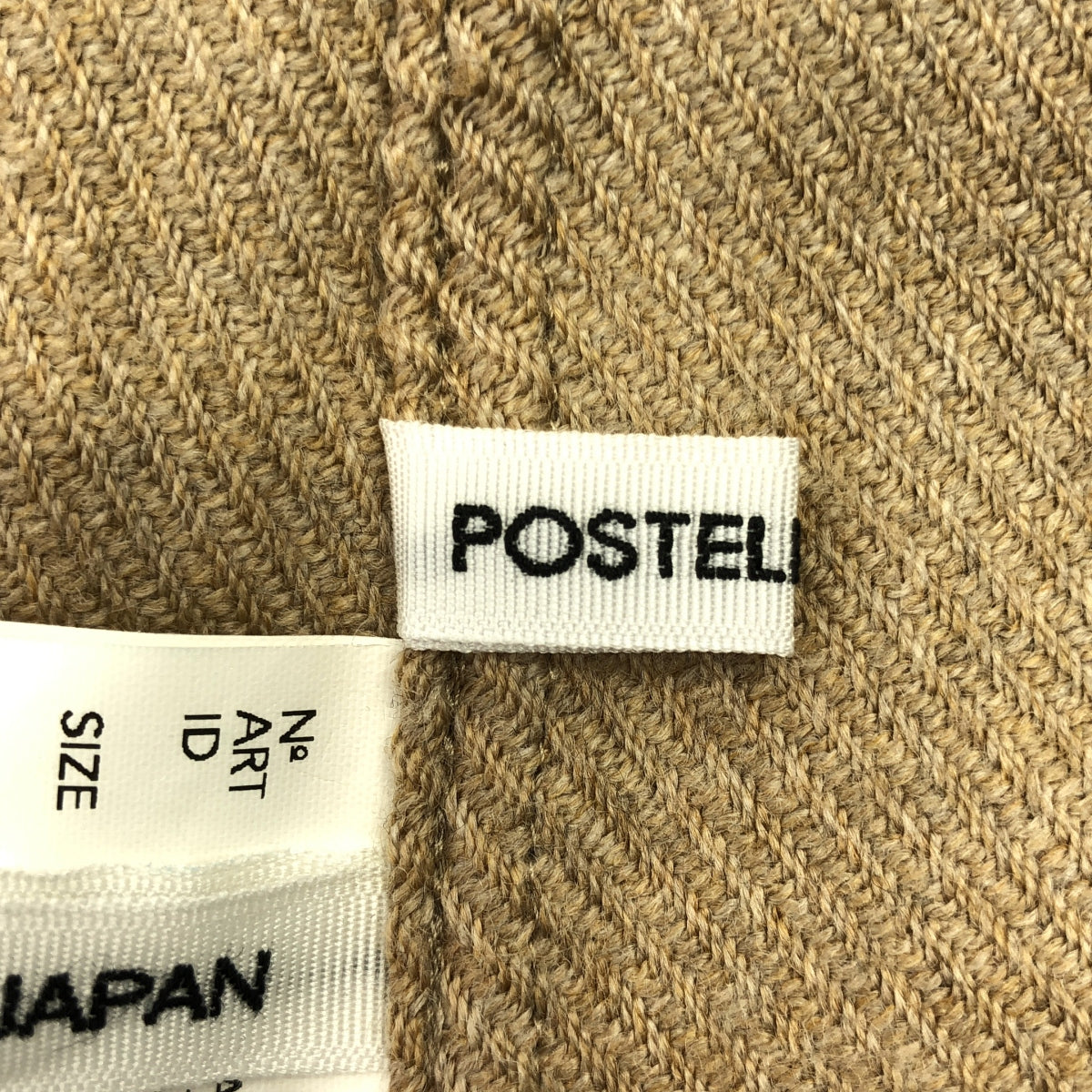 [狀況極佳] POSTELEGANT | 羊毛套衫 | S尺寸 | 米色 | 男款