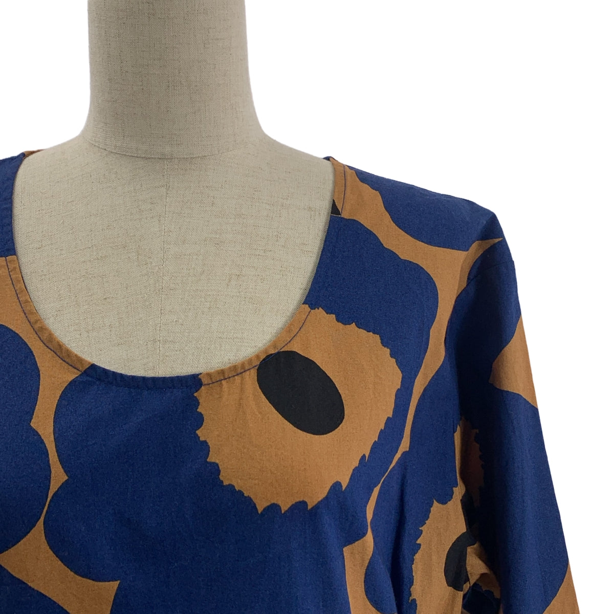 Marimekko / マリメッコ | Pilasteri 2 Unikko / 総柄 ウニッコ ベルテッド ポケット付き ワンピース | 38 |