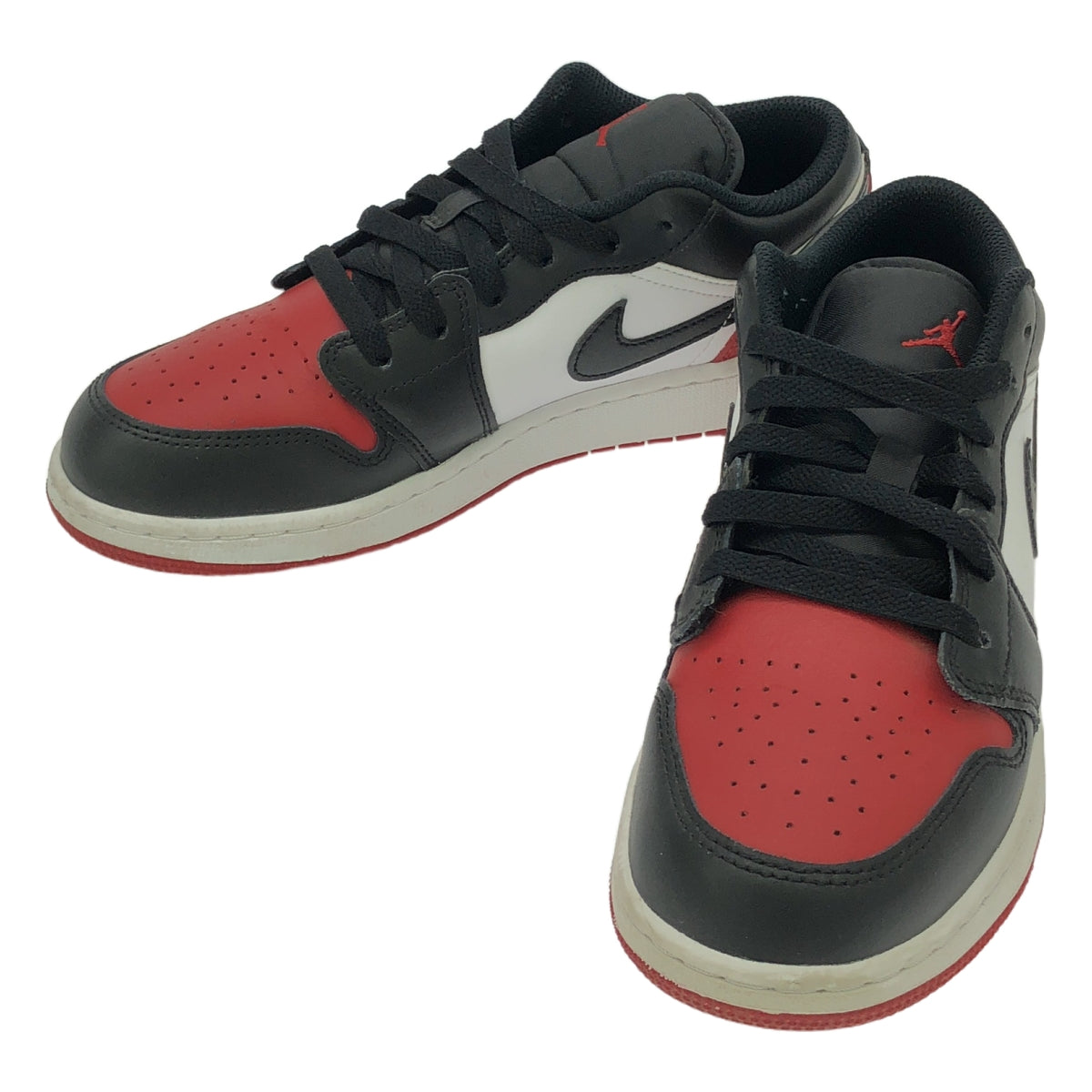 NIKE / 나이키 | JORDAN BRAND AIR JORDAN 1 LOW GS | 24.5 | 블랙/레드/블랙 | 남성