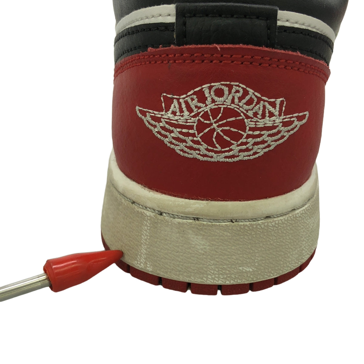 NIKE / 나이키 | JORDAN BRAND AIR JORDAN 1 LOW GS | 24.5 | 블랙/레드/블랙 | 남성