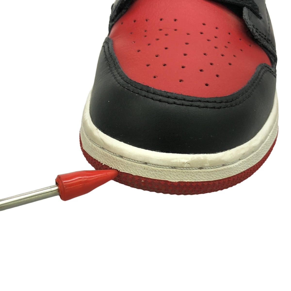 NIKE / 나이키 | JORDAN BRAND AIR JORDAN 1 LOW GS | 24.5 | 블랙/레드/블랙 | 남성