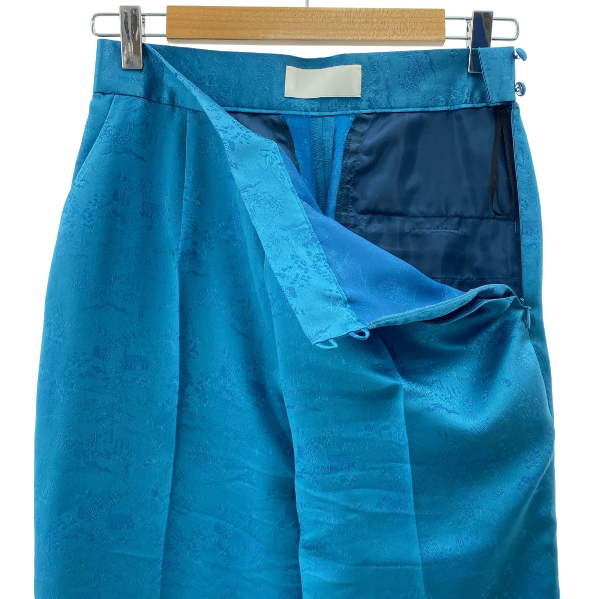 Mame Kurogouchi / マメクロゴウチ | 2024SS | Landscape Silk Jacquard Trousers シルク ジャガード パンツ | 2 | レディース