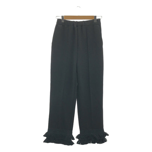 pelleq / ぺレック | 2023AW | hem fringe pants / フリンジ パンツ | 34 | レディース