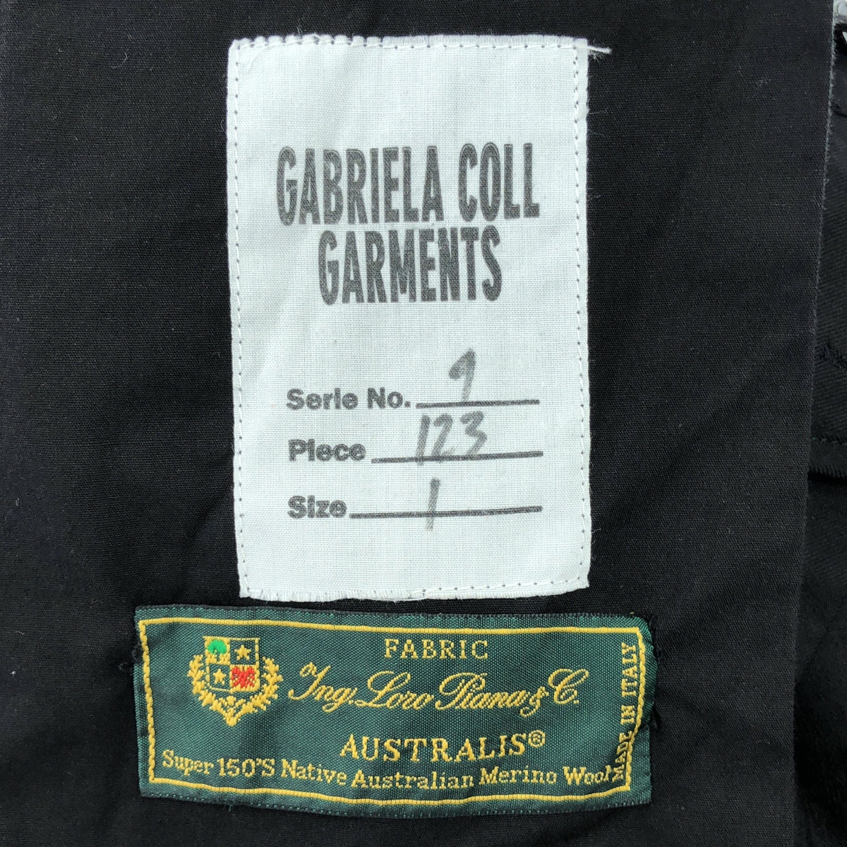 GABRIELA COLL GARMENTS / 가브리엘라 콜 가멘츠 | LORO PIANA SUPER150's FINE WOOL TROUSERS 팬츠 | 1 | 블랙 | 맨즈