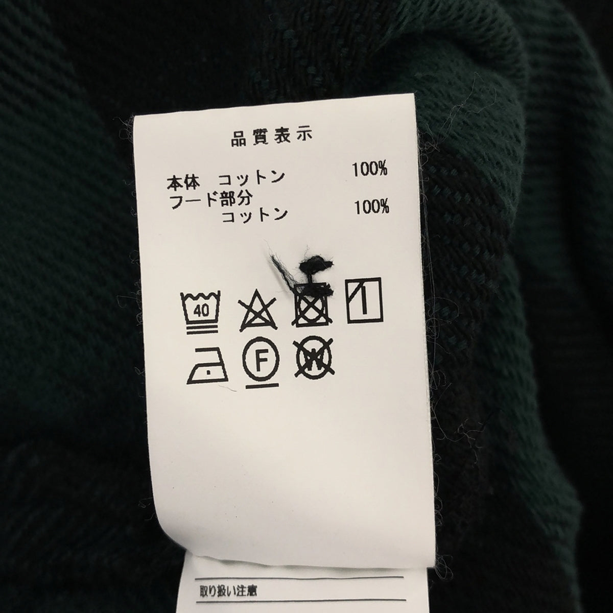 DESCENDANT / ディセンダント | SPICOLI HOODED LS SHIRT フーデッド チェック フランネルシャツ | 1 | グリーン / ブラック | メンズ