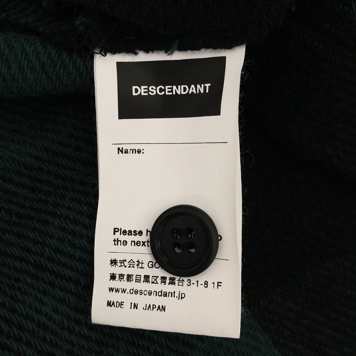 DESCENDANT / ディセンダント | SPICOLI HOODED LS SHIRT フーデッド チェック フランネルシャツ | 1 | グリーン / ブラック | メンズ