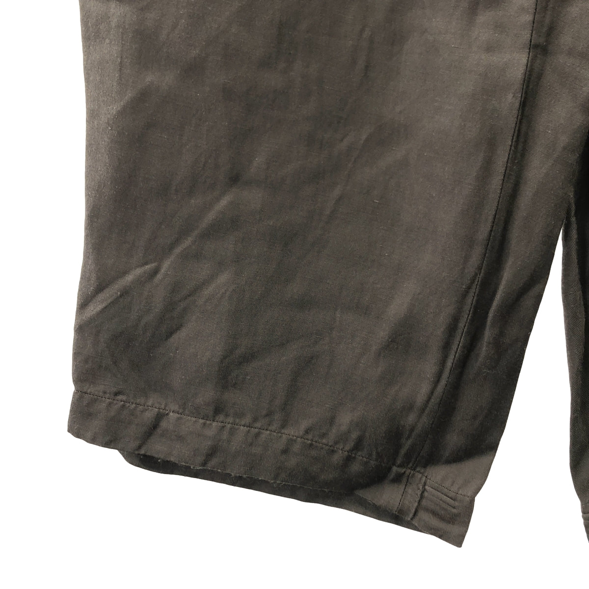 stein | VIS/LI 斜紋寬腿休閒褲 / 黏膠人造絲與亞麻抽繩寬褲 | M碼 | 男款