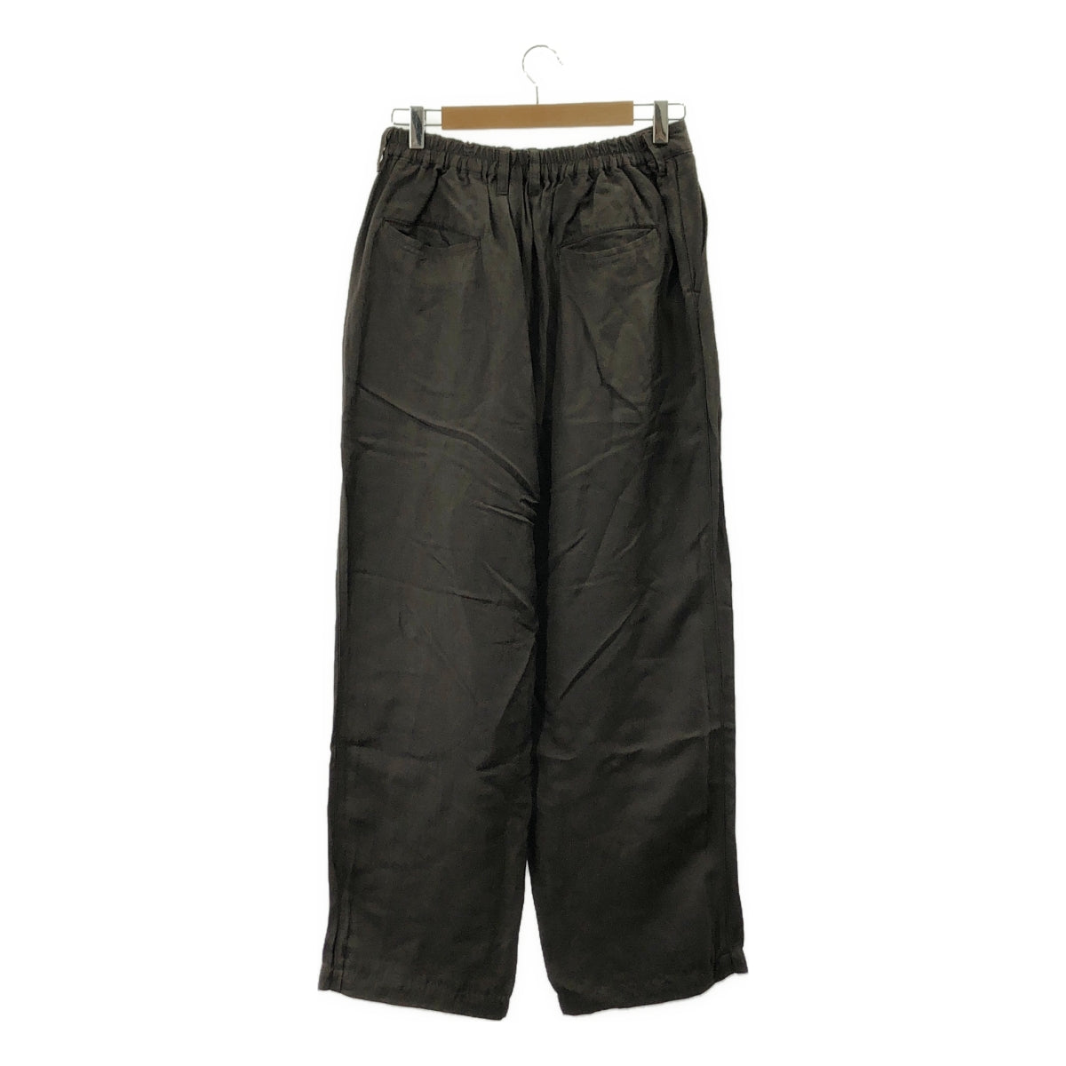 stein | VIS/LI 斜紋寬腿休閒褲 / 黏膠人造絲與亞麻抽繩寬褲 | M碼 | 男款