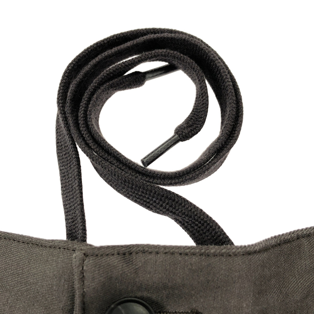 stein | VIS/LI 斜紋寬腿休閒褲 / 黏膠人造絲與亞麻抽繩寬褲 | M碼 | 男款