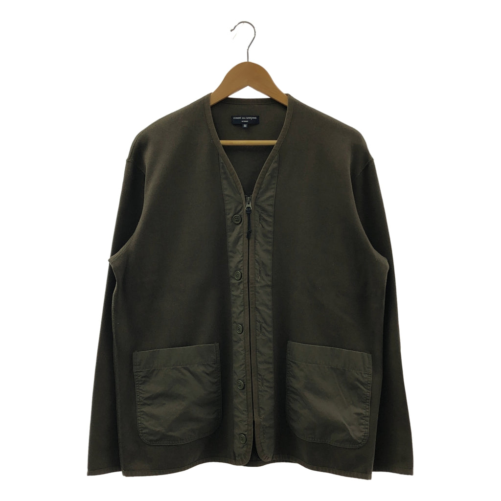 COMME des GARCONS HOMME / 콤데 갤슨 옴므 | 2022SS | 코튼 더블 페이스 2WAY 가디건 | M |