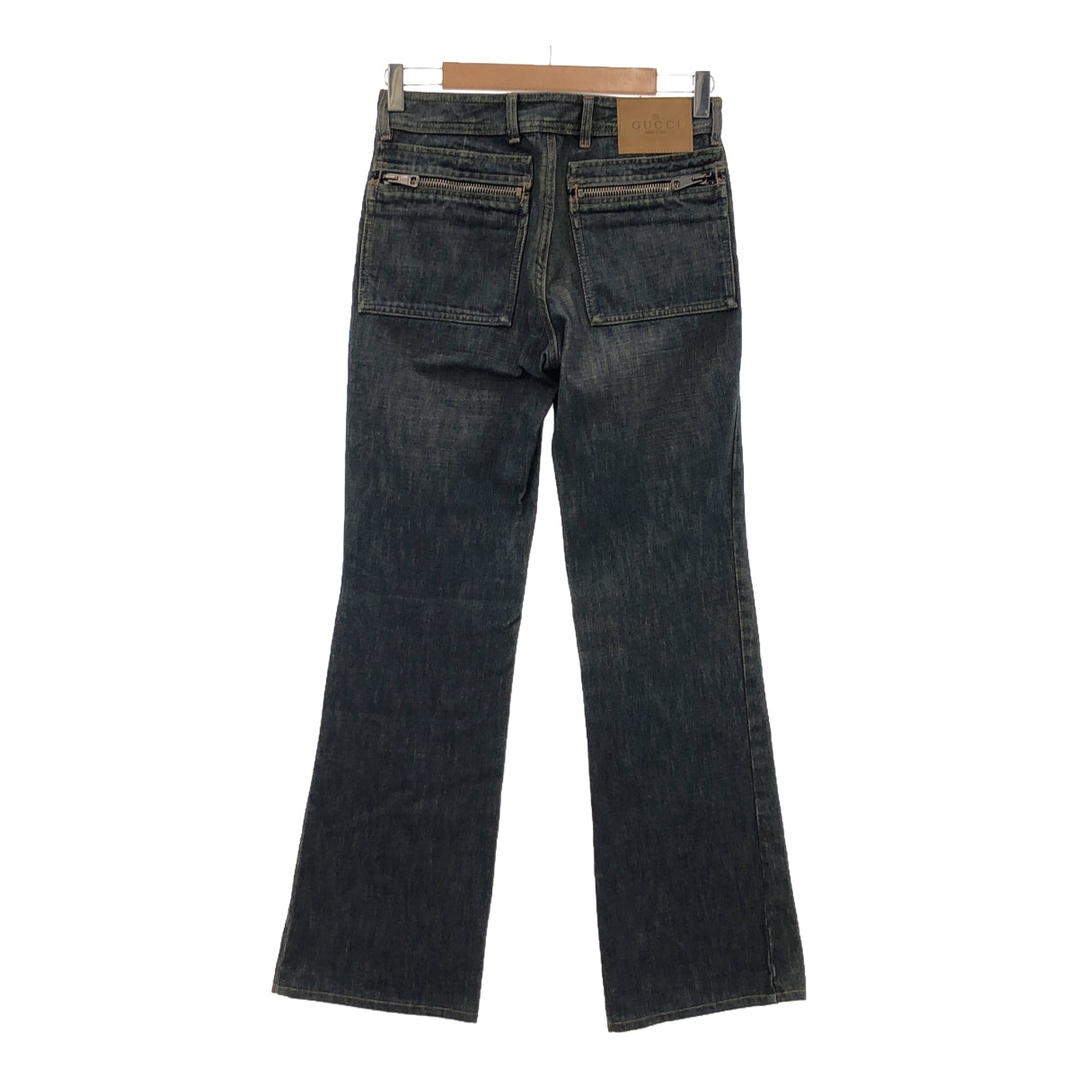 GUCCI | Zip pocket flare denim pants | 40 | Women's