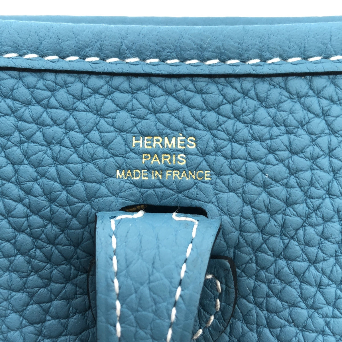 【新品】  HERMES / エルメス | エブリンTPM トリヨンクレマンス ゴールド金具 レザー ショルダーバッグ ポシェット | ニューブルージーン | レディース