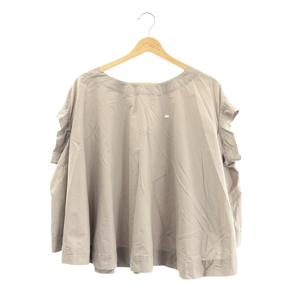 mina perhonen / ミナペルホネン | un jour フレンチスリーブ フレアブラウス シャツ | F |