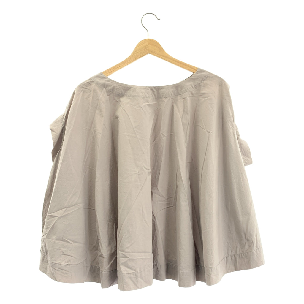 mina perhonen / ミナペルホネン | un jour フレンチスリーブ フレアブラウス シャツ | F |