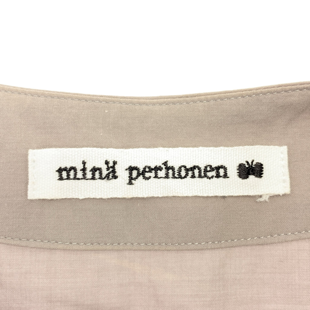 mina perhonen / ミナペルホネン | un jour フレンチスリーブ フレアブラウス シャツ | F |