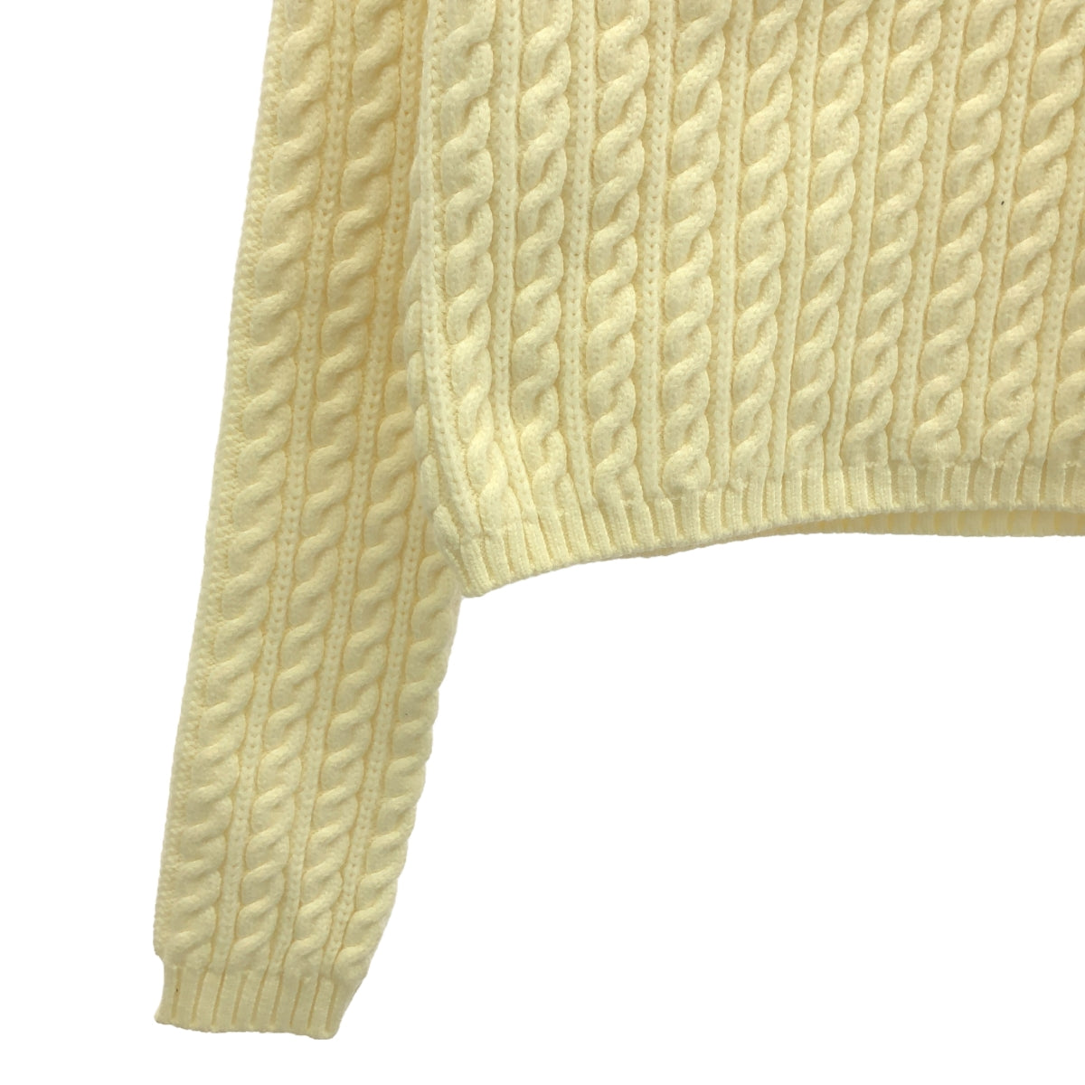 Tomorrowland MACPHEE | Cotton blend cable knit pullover | S | Ivory | Women's