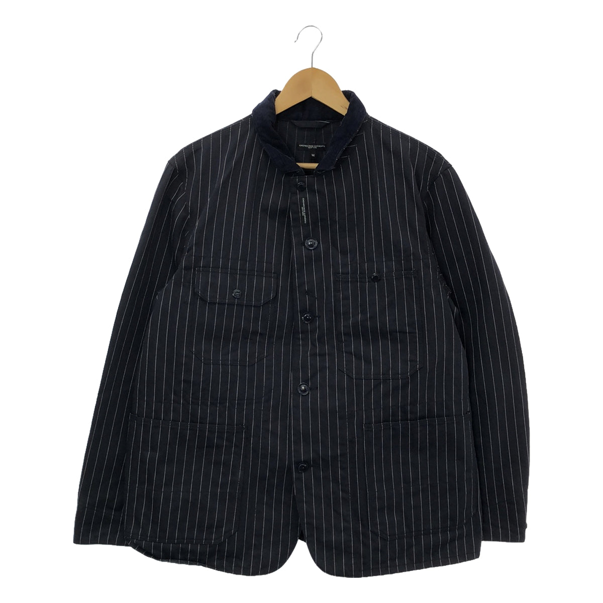 Engineered Garments | Coverall Jacket HB Gangster Stripe Striped Corduroy Collar Coverall Jacket | M | Men's