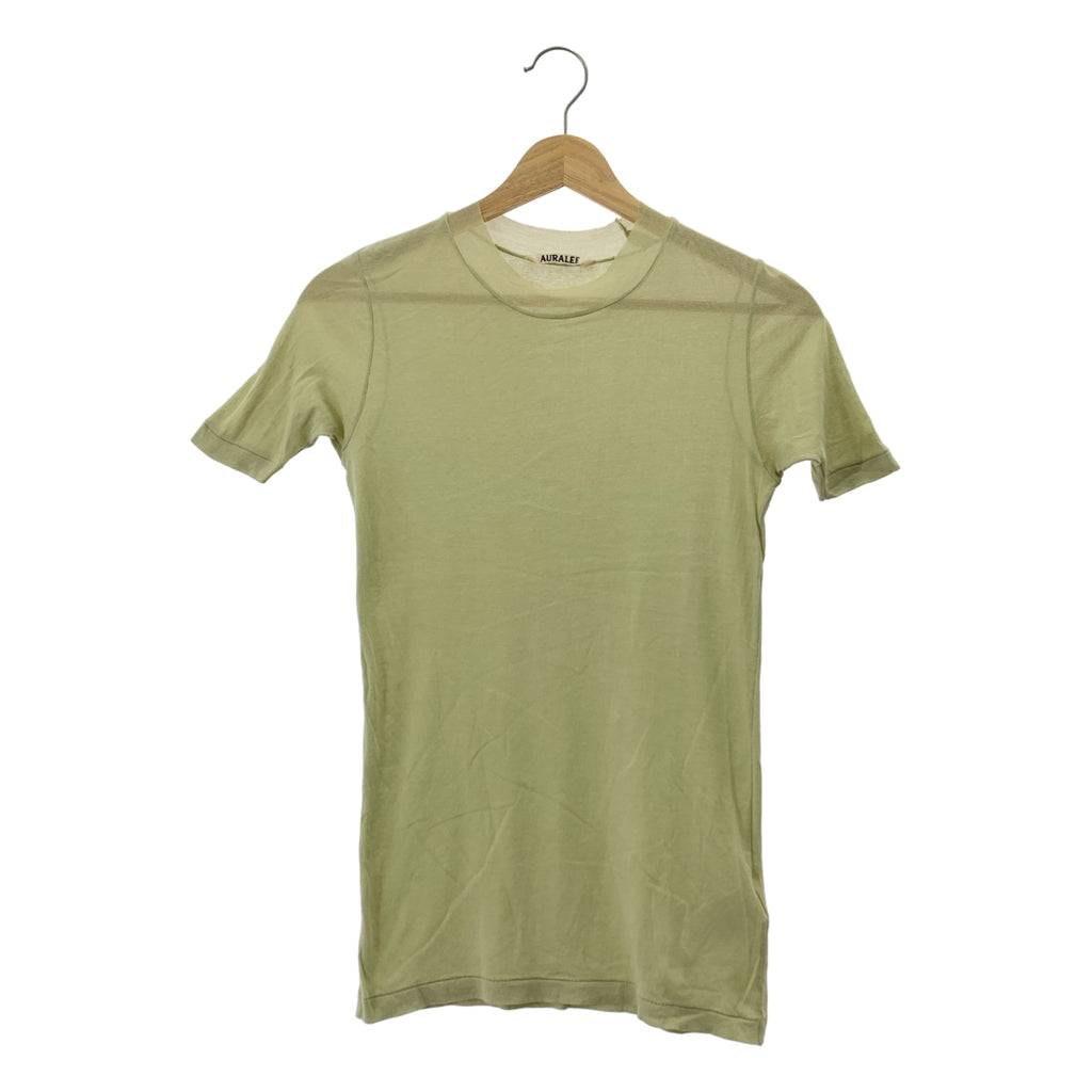AURALEE / オーラリー | GIZASUPERHIGHGAUGE SHEERRIB TEE / リブ カットソー Tシャツ | 1 | レディース
