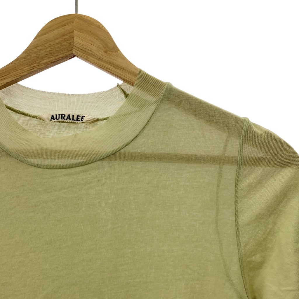 AURALEE / オーラリー | GIZASUPERHIGHGAUGE SHEERRIB TEE / リブ カットソー Tシャツ | 1 | レディース