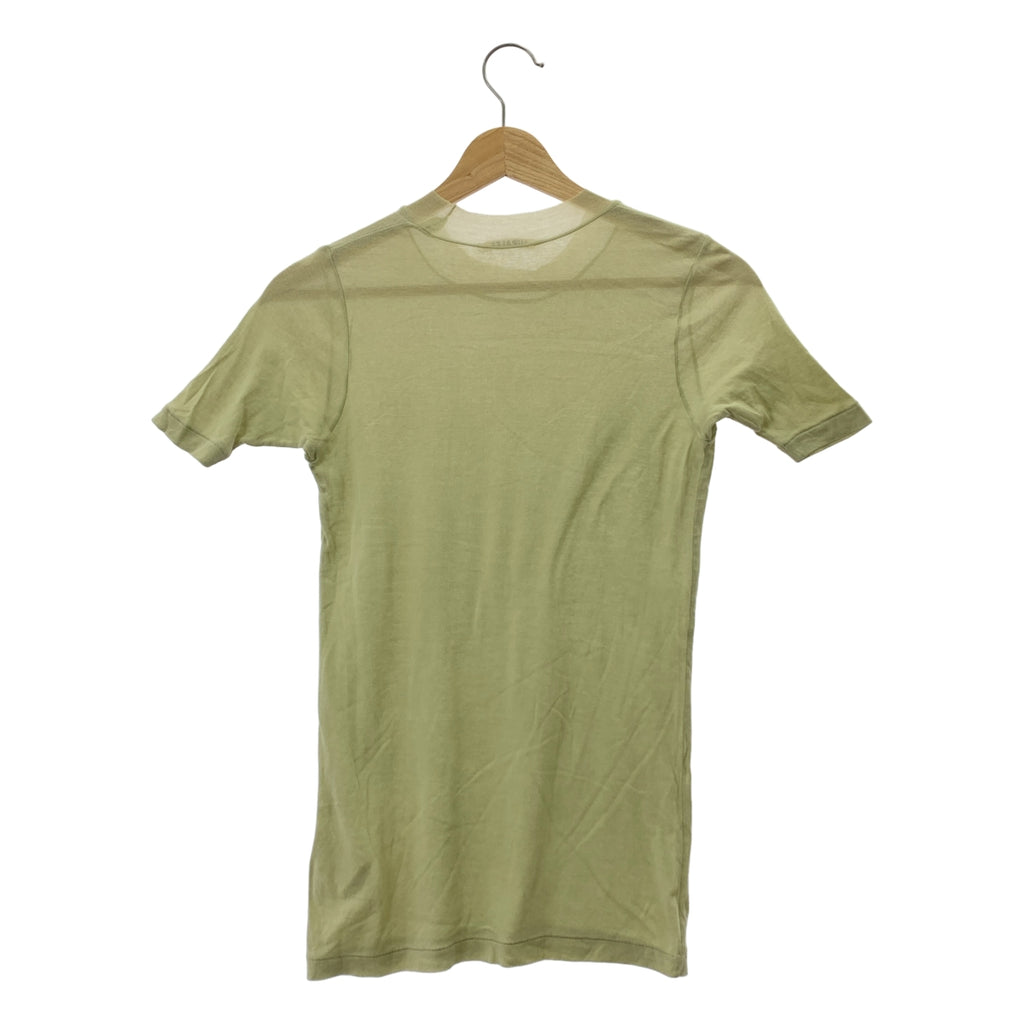 AURALEE / オーラリー | GIZASUPERHIGHGAUGE SHEERRIB TEE / リブ カットソー Tシャツ | 1 | レディース