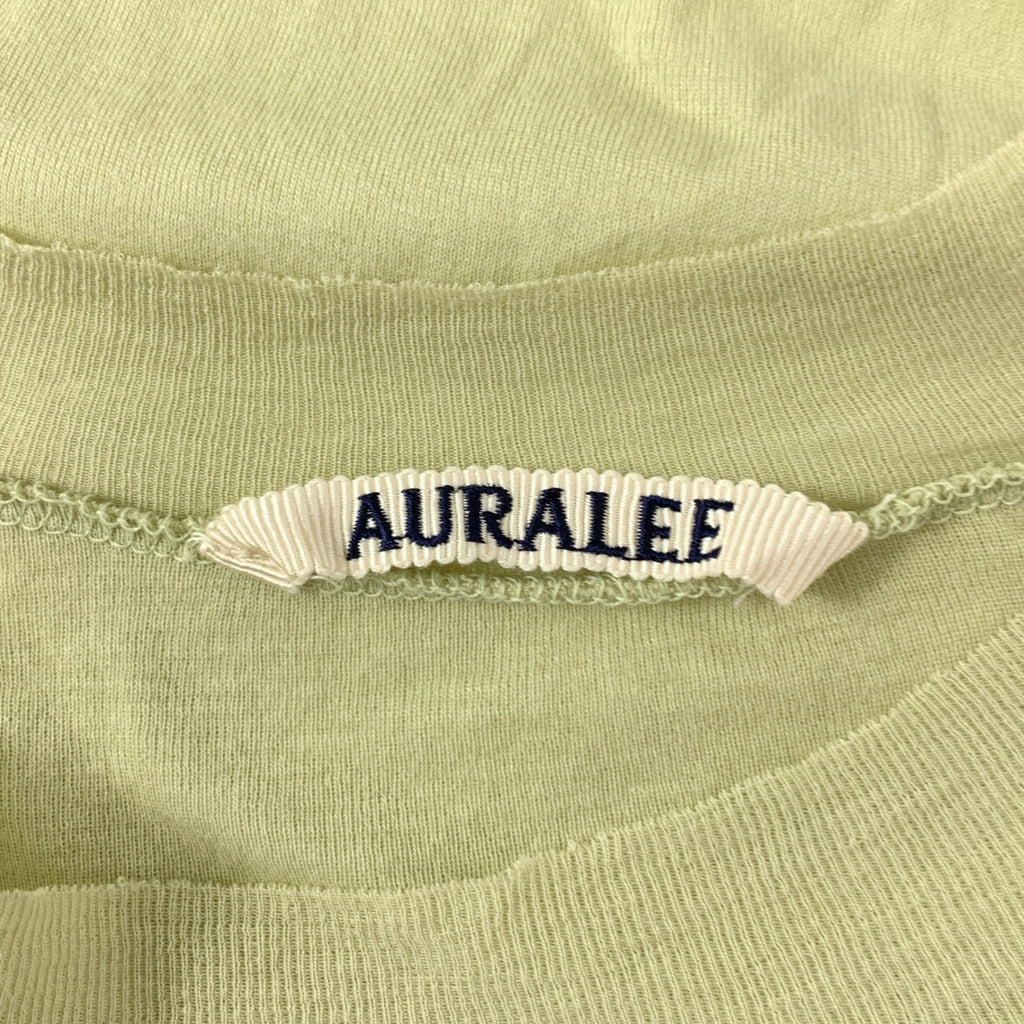 AURALEE / オーラリー | GIZASUPERHIGHGAUGE SHEERRIB TEE / リブ カットソー Tシャツ | 1 | レディース